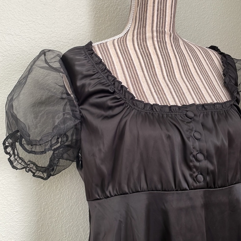 Lazy Oaf Pretty Ugly Babydoll Dress Black 12 - Picture 8 of 14